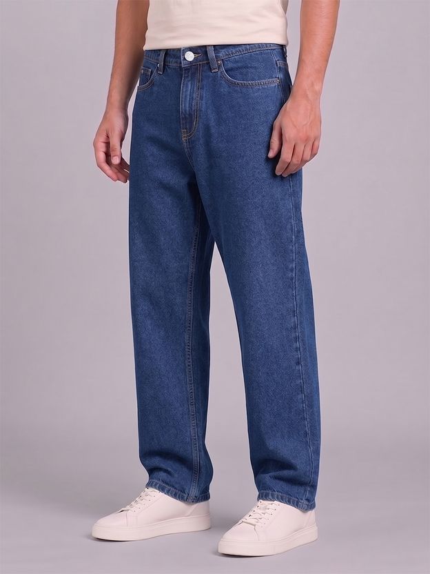 Thunder Jeans Men Baggy Fit Mid Rise Grey Jeans - Image 6
