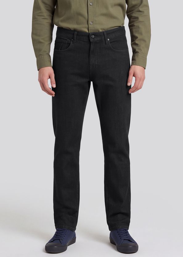 DENWOX Men Straight Fit Mid Rise Dark Blue Jeans - Image 6