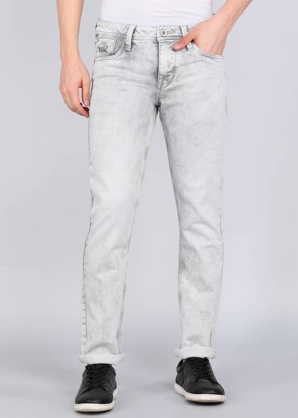 INTEGRITI Men Slim Mid Rise Light Blue Jeans