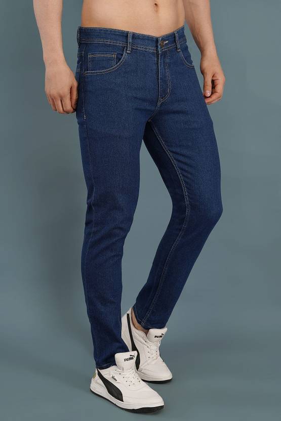 NIVASU Slim Men Dark Blue Jeans