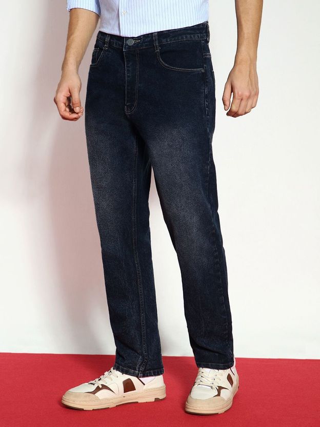 DenSHAH Men Straight Fit Mid Rise Black Jeans - Image 6