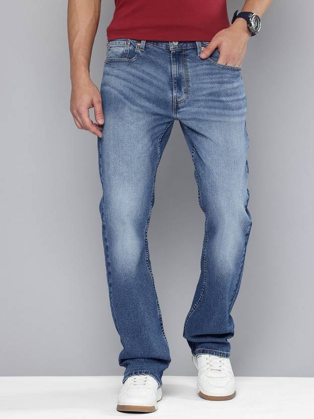 LEVI'S 527 Men Boot-Leg Mid Rise Blue Jeans