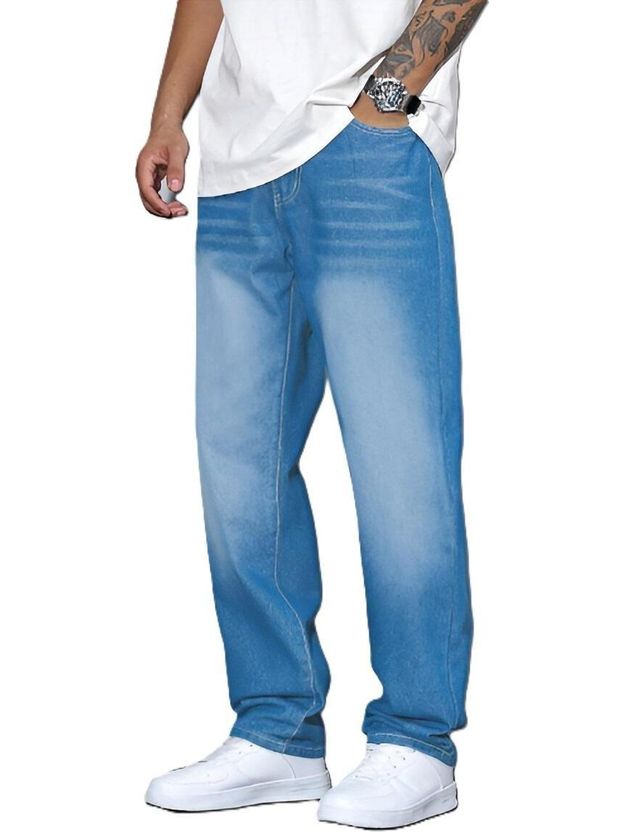 WaltZ Men Loose Fit Mid Rise Dark Blue Jeans - Image 10