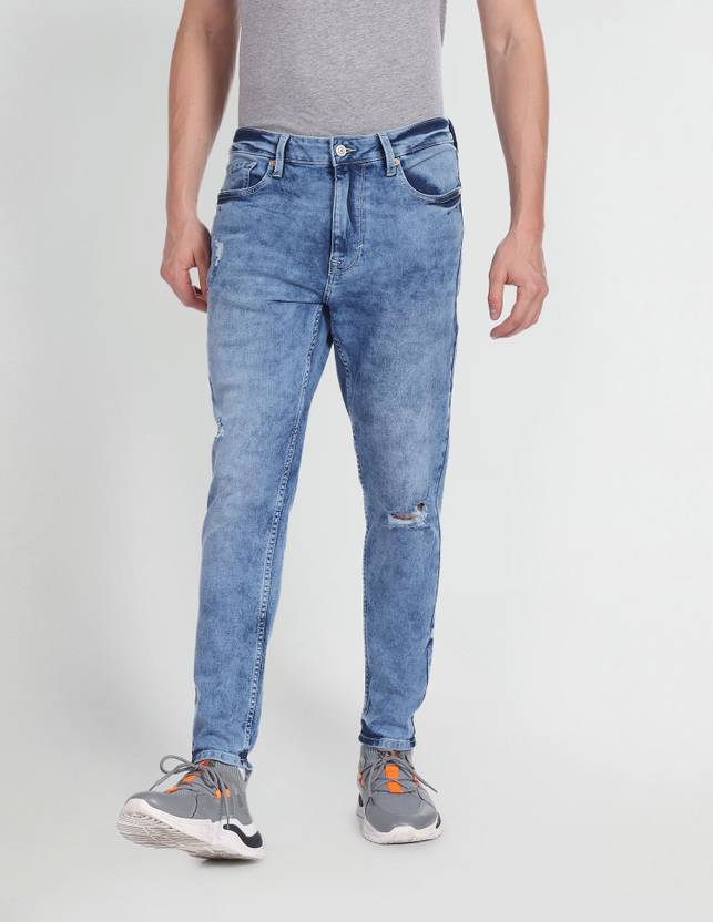 FLYING MACHINE Men Tapered Fit Low Rise Blue Jeans