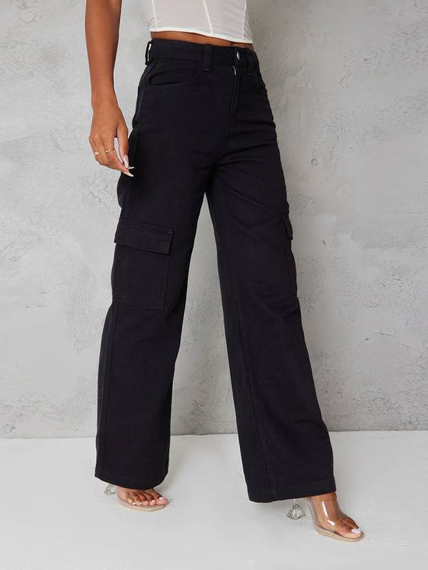 Masterly Weft Women Flared Mid Rise Dark Blue Jeans