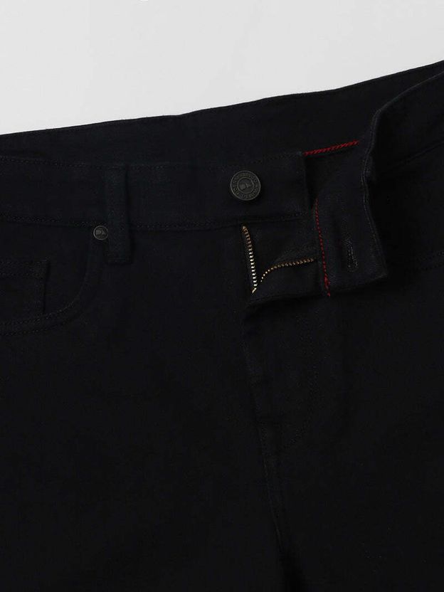 DENWOX Men Black Straight Fit Mid Rise Jeans - Image 4