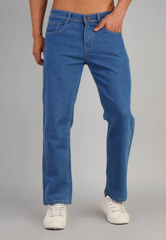 Wanted Men Loose Fit Mid Rise Blue Jeans