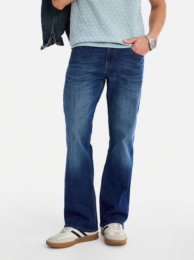 Snitch Boot-Leg Men Blue Jeans