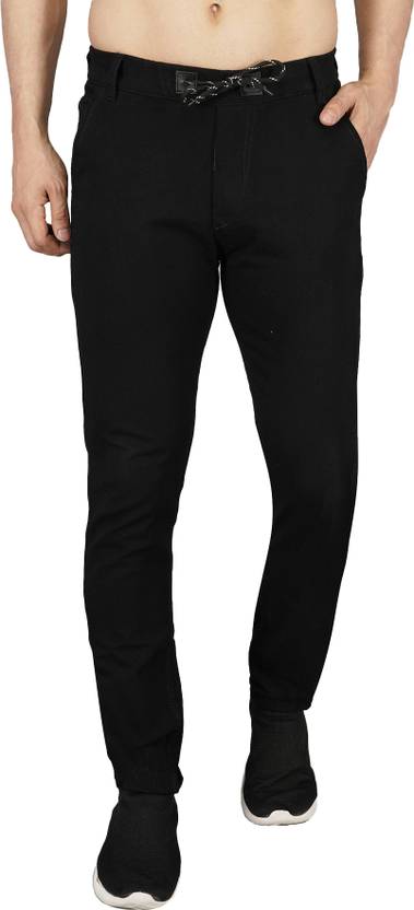 NIVASU Jogger Fit Men Black Jeans