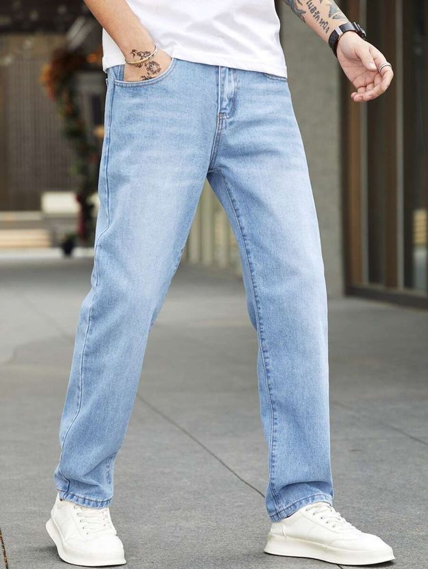 KD KRSNA OF DENIM Men Light Blue Jeans - Image 1