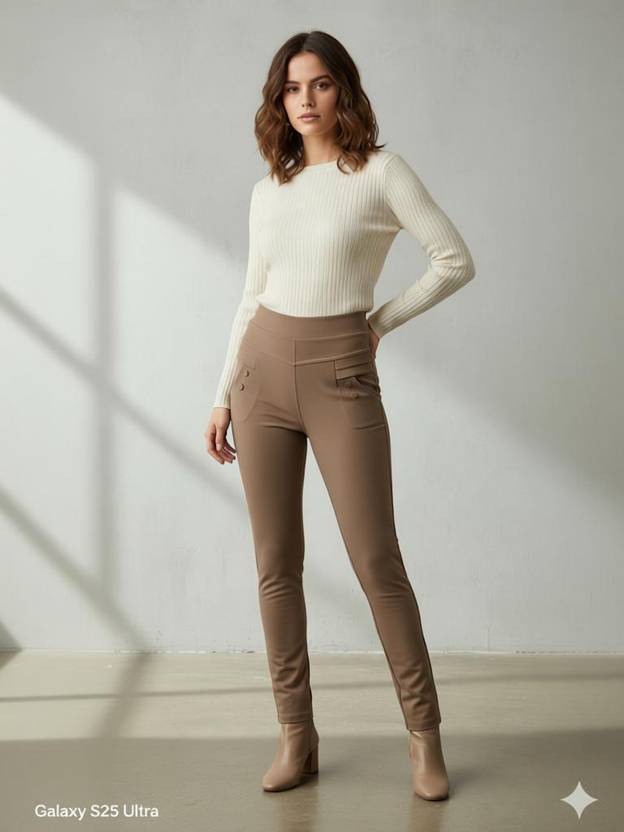 ginnizz Brown Jegging