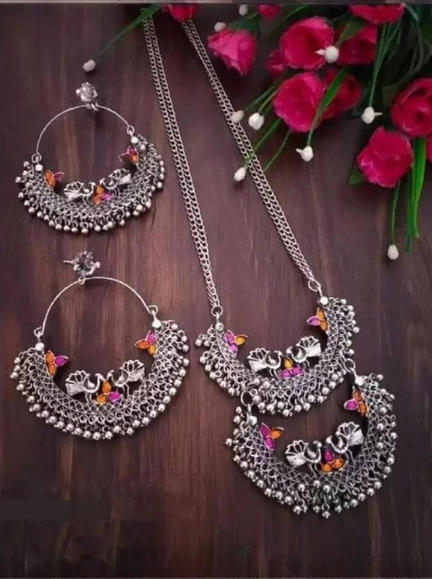 budget buy Oxidised Silver Silver Silver Jewellery Set