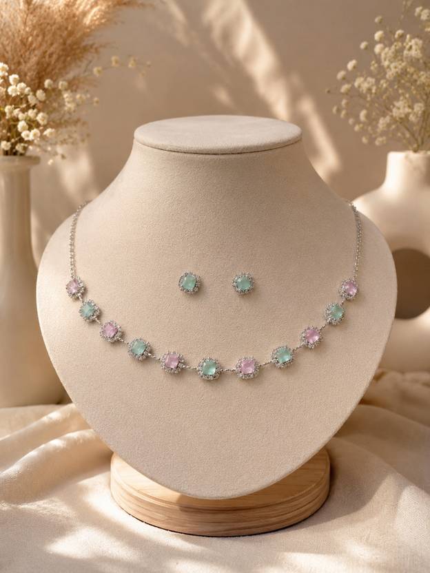 Vintage Avani Alloy Silver Jewellery Set