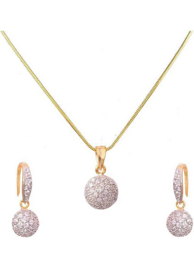 BSINT Alloy Silver, Gold Jewel Set