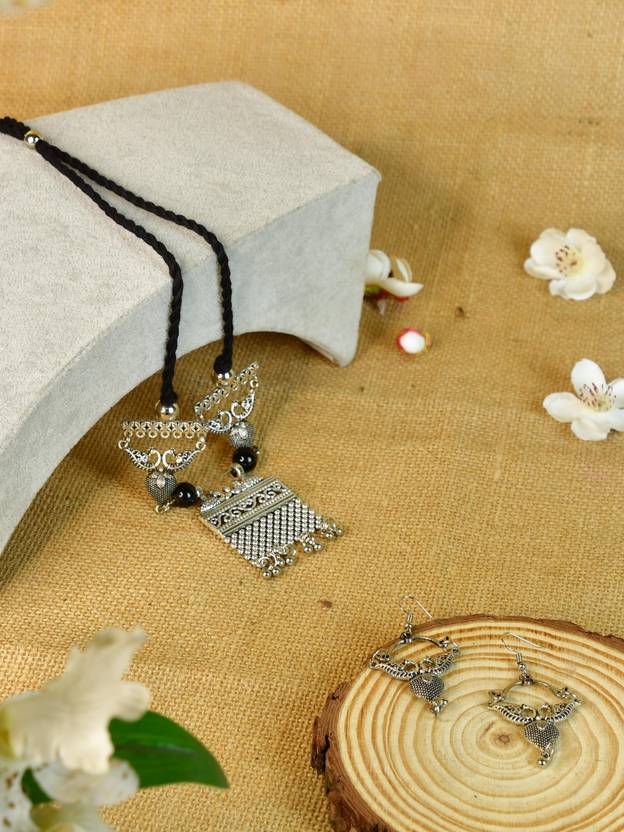 Sowpeace Metal Silver Jewel Set