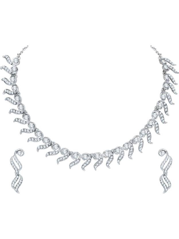 Atasi International Alloy Silver Jewel Set