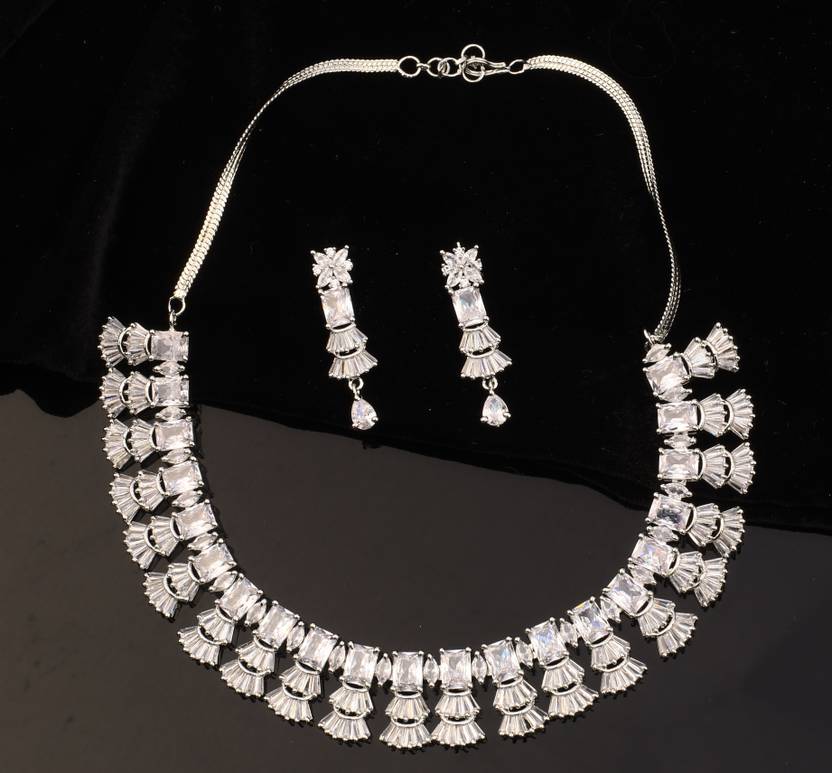 Vita Bella Copper Silver Silver Jewellery Set Price in India Buy Vita