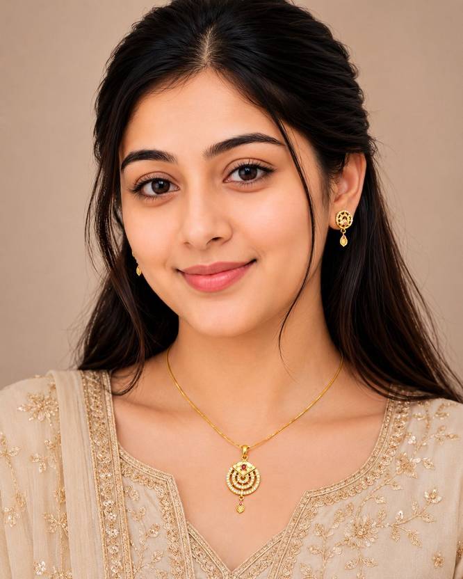Glitchez Alloy Gold-plated Gold Jewel Set