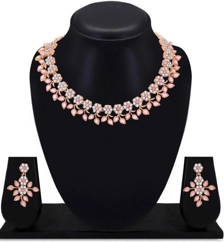 TIGENECY Alloy Rose Gold Jewel Set (Pack of 1) - Image 9