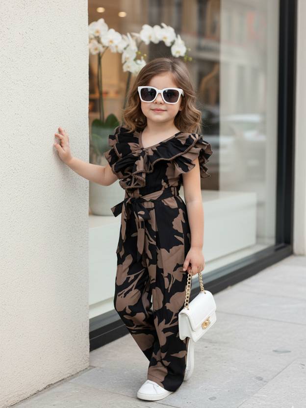 CUTIEKINS Printed Girls Jumpsuit