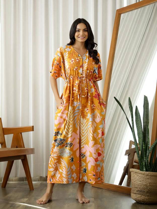 Sanskrutihomes Floral Print Women Jumpsuit