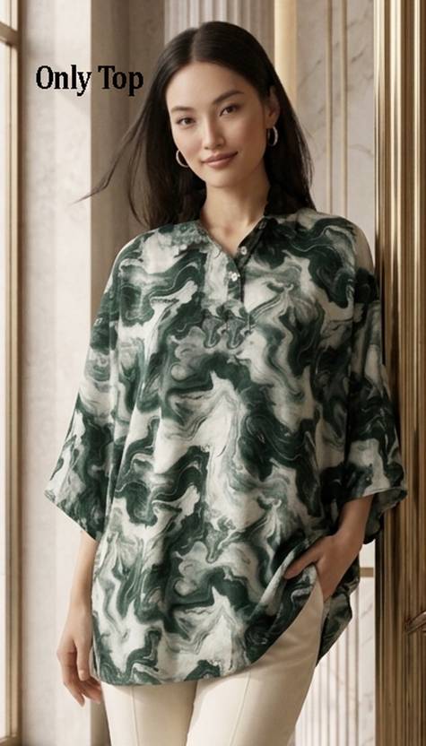 BuraqueAbaya Printed Pure Satin Women Kaftan