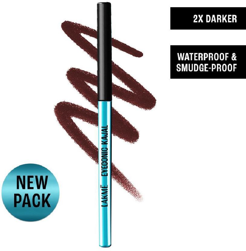 Lakmé 9-5 Eyeconic Kajal-Classic Brown, Smudgeproof, Waterproof