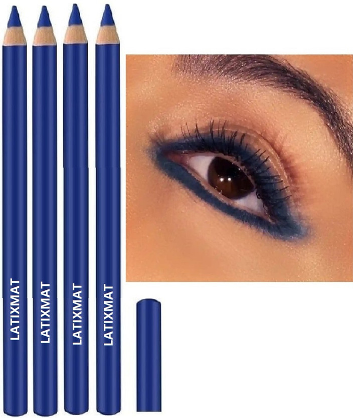 Latixmat WATERPROOF LONG LASTING PENCIL BLUE KAJAL
