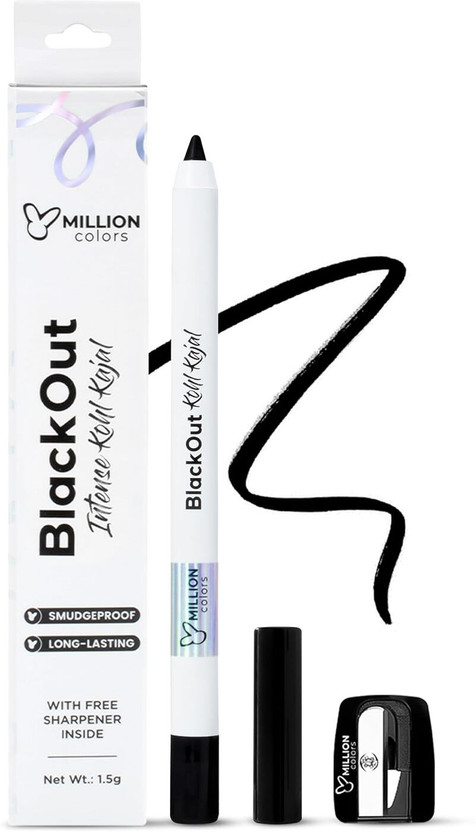 Million Colors BlackOut Kohl Kajal Infused With Chamomile and