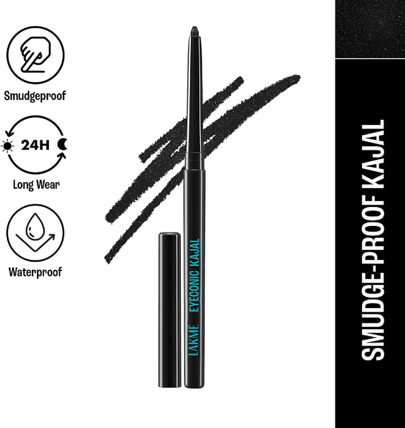 Lakmé 9 to 5 Eyeconic Kajal Waterproof Smudgeproof Lasts 24 Hrs