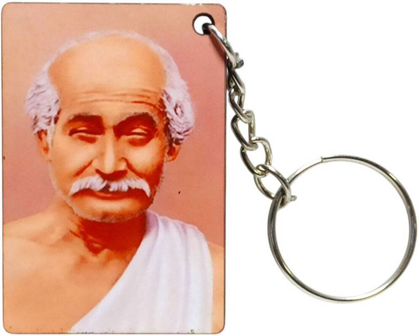 ALDOMIN Lahiri Mahashaya Pine Wood Keychain 02 Key Chain
