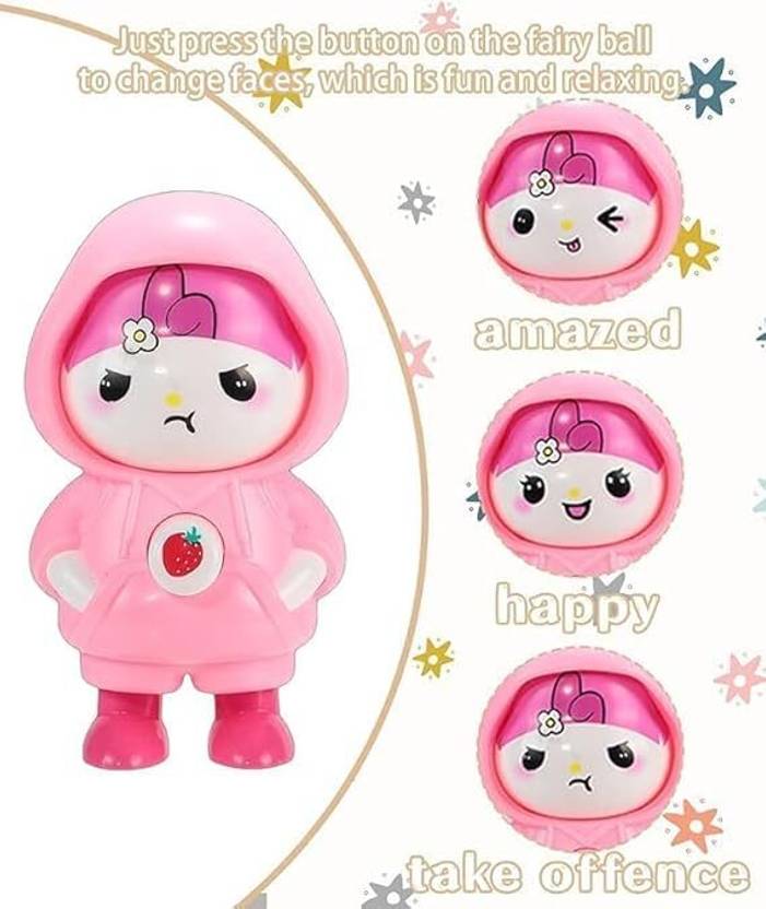 ARTECO Kitty Face Expression changing Key Chain