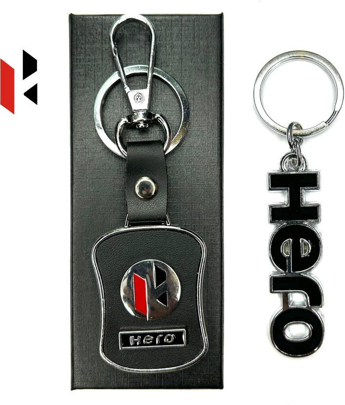 Radiant Crafts May Model Hero Leather Keychain Steel Logo Keychain Pack Of 2 Key Chain