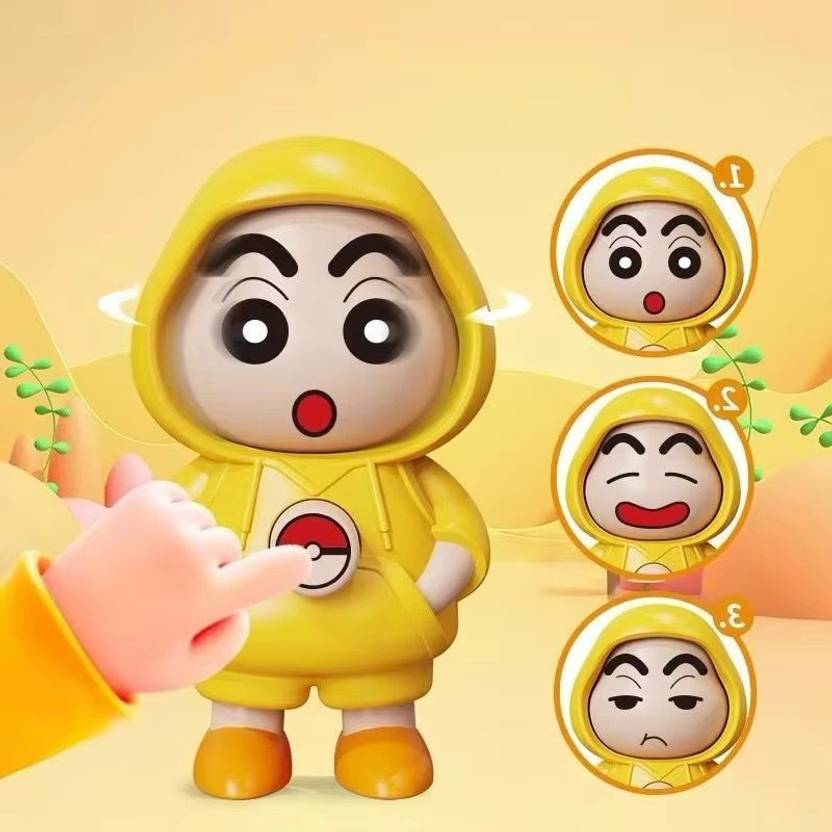 ARTECO Shinchan Face Changing Keychain with 3 Expressions 3D Cartoon Character Key Chain