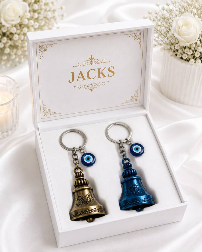 Moon Stylish Bell Key Chain for Men & Women | Decorative Key Ring | Gift Accessory Key Chain