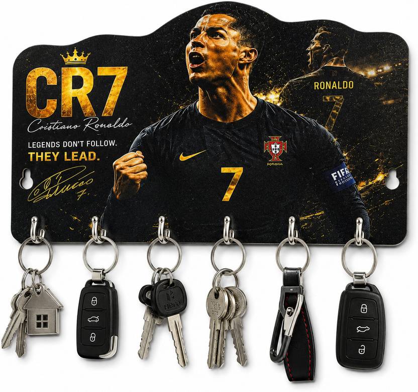 CAPIO ART Wooden Key Holder (Black & Gold Edition) Wood Key Holder