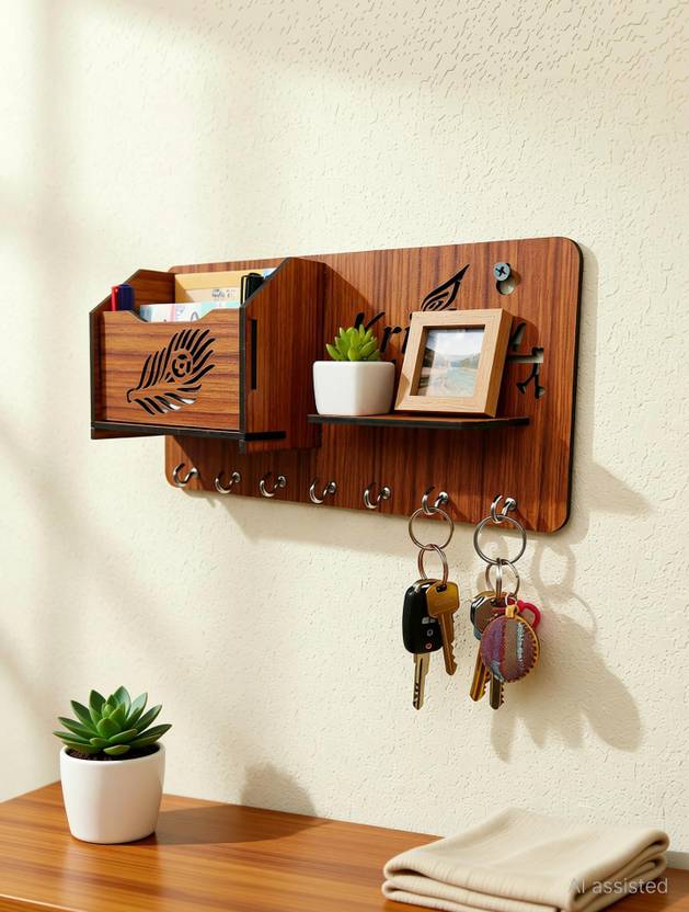 AKAAY atrective key holder Wood Key Holder