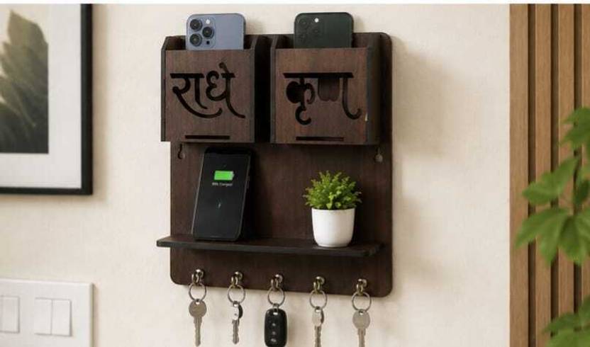 ASRCRAFTS wooden key holder Wood Key Holder