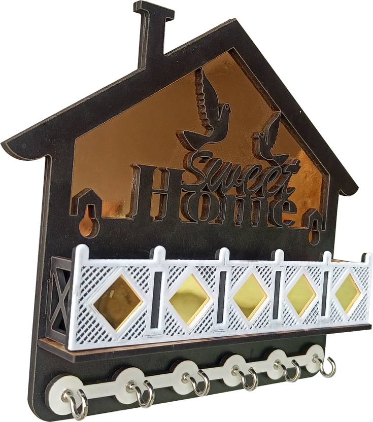 AKAAY AKAAY Decor Trending Sweet Home, Stylish, Premium Looking Wood Key Holder