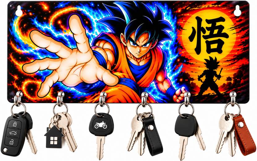 CAPIO ART Designer Premium HD UV Printed Anime designer Home And Office Decor Wood Key Holder