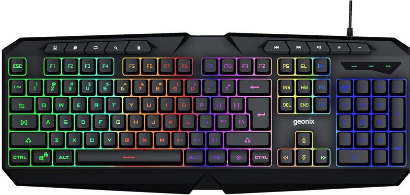 GEONIX Cruiser K3 Wired USB Standard Gaming Keyboard Compatible with Desktop with Plug & Play USB Interface