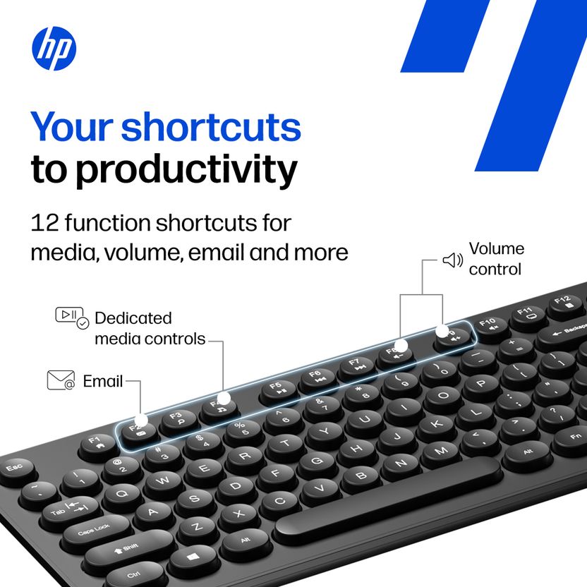 HP K270 Bluetooth Laptop Keyboard - Image 4