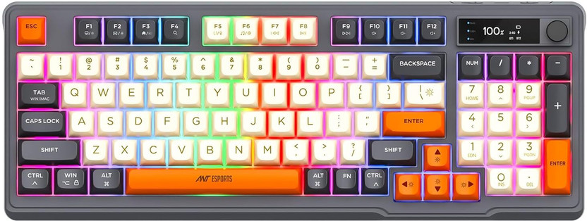 Click to enlarge Ant Esports MK801 V2 Wireless Standard Gaming Keyboard Compatible...more