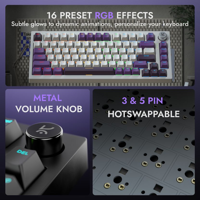 Kreo Swarm Wireless Mechanical Gaming Keyboard - Image 3