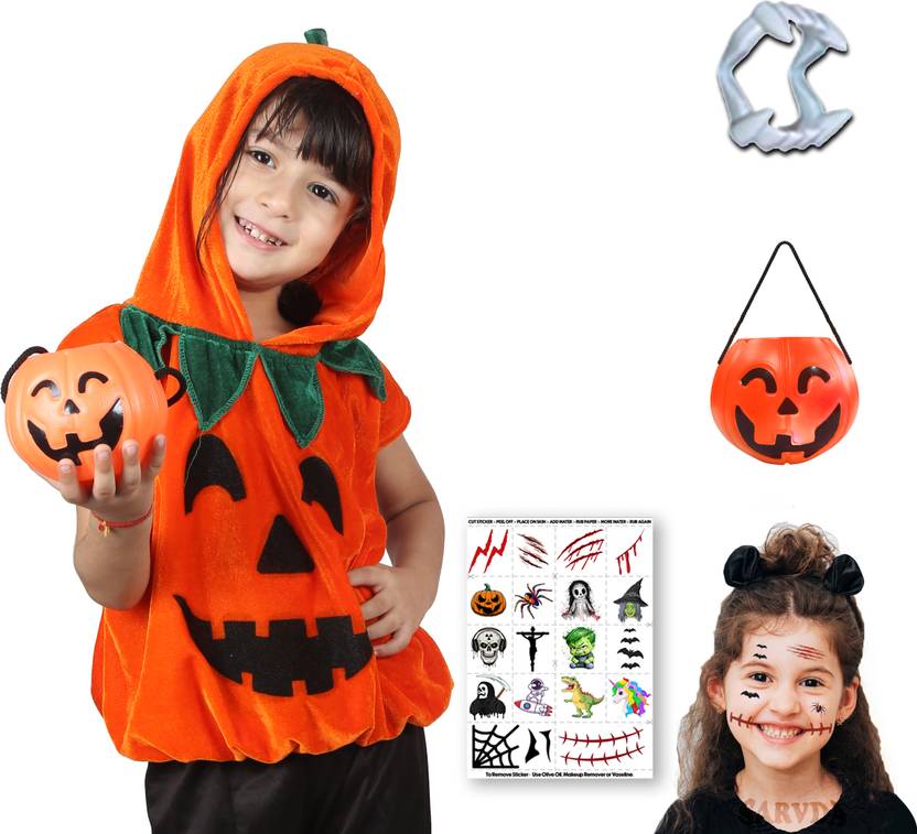 Aavashyak Halloween Costume For Kids With Accessories | Scary Fancy Dress For Girls & Boys Kids Costume Wear