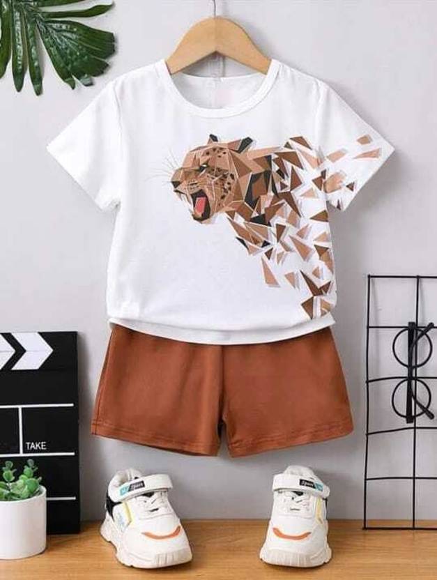 ELPIXIE FASHION Baby Boys & Baby Girls Casual T-shirt Shorts