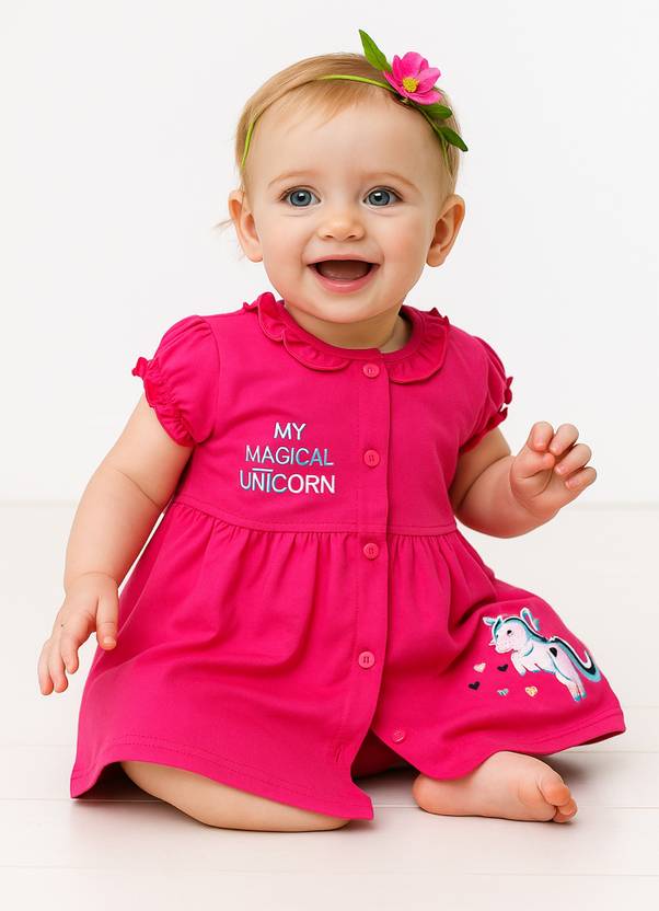 Zeal G Baby Girls Casual Dress Top, Bloomer