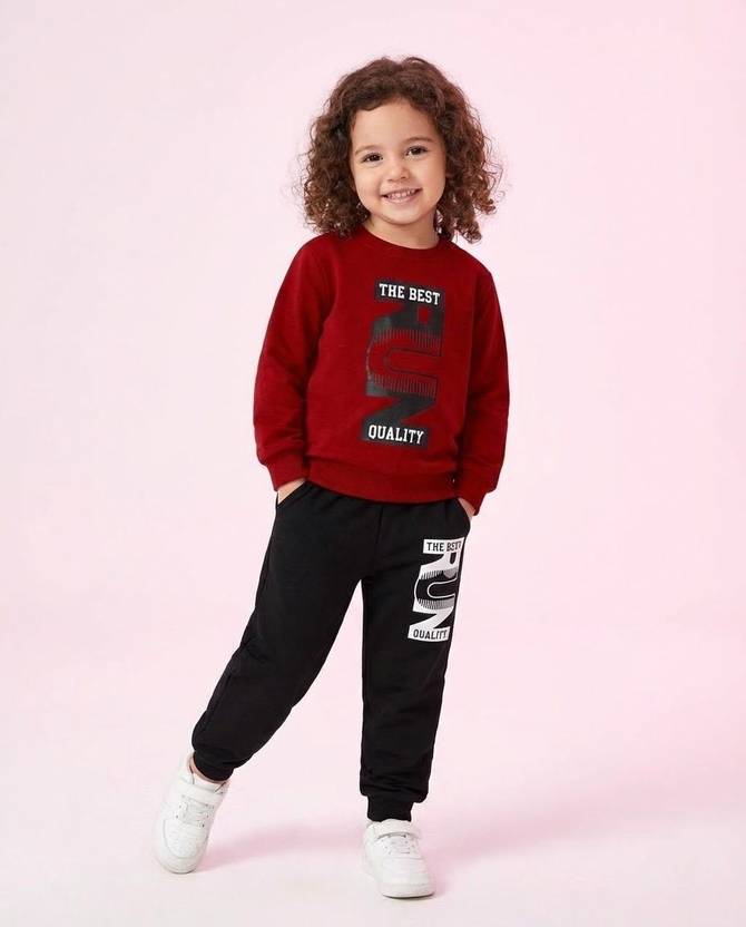 Aazeen fashion Baby Boys & Baby Girls Party(Festive) T-shirt Track Pants
