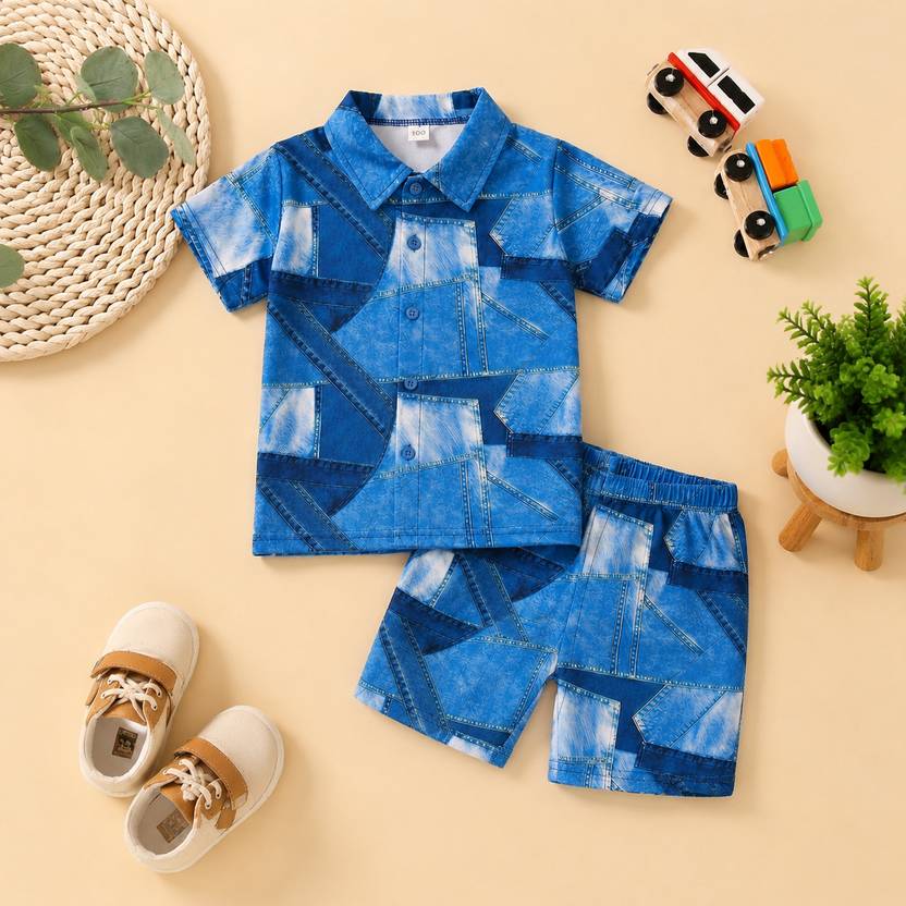 Ykids Baby Boys Casual Shirt Shorts