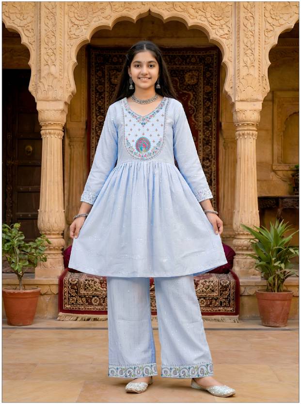 7Tiara Baby Girls Party(Festive) Kurta Pyjama